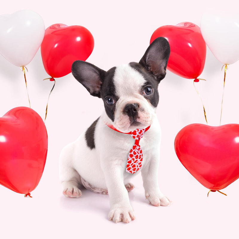 Reginary 70 Pcs Valentine's Day Dog Bow Ties Pet Cat Dog Collars Neckties Set Adjustable Puppy Neck Tie Holiday Flower Heart Butterfly Rhinestone Dog Bows Grooming Accessories for Puppy Cat Supplies - BeesActive Australia