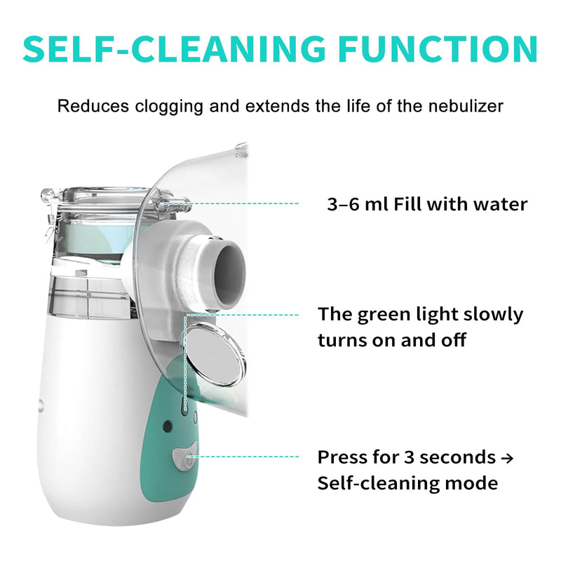 Pet Nebulizer for Dogs, Dog Nebulizer and Inhaler Mask for Dog,Low Noise, Suitable for Medium-Sized Dogs, Green M