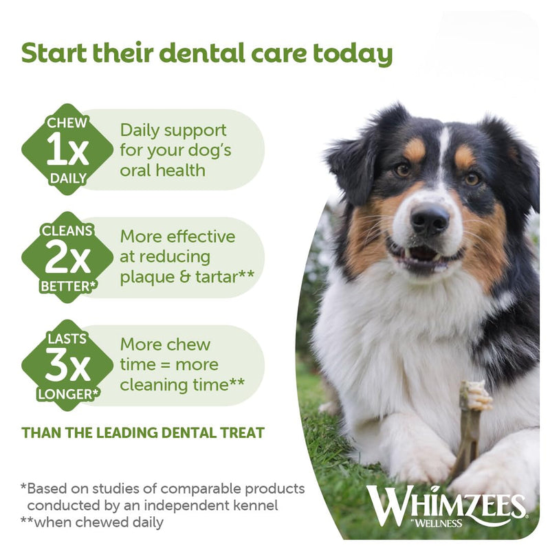 WHIMZEES Rice Bone M/L, 9 Pieces – Dog Dental Stix, Size M/L, Dog Dental Sticks for Medium and Large Breeds, Natural and Grain Free, Rawhide-Free, Vegetarian, No Added Sugar 9 Count Ricebone