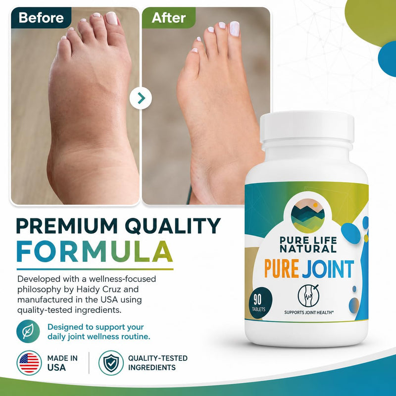 Pure Joint Glucosamine Chondroitin 90 Tablets | MSM supplement that supports mobility, cartilage health, and flexibility, convenient formula for men and women. By Haidy Cruz