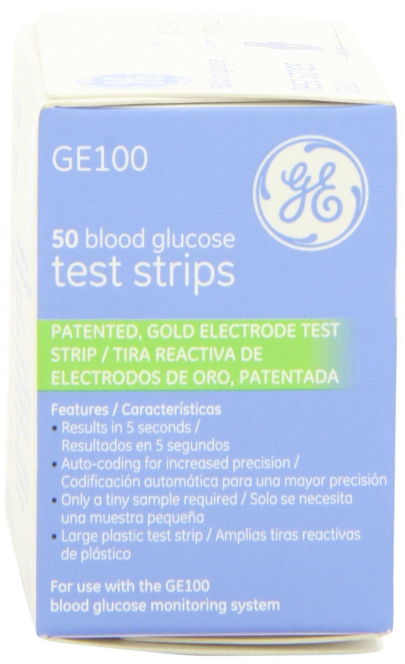 GE100 Blood Glucose Test Strips - 4/Boxes of 50 Strips = 200/Total Strips - BeesActive Australia