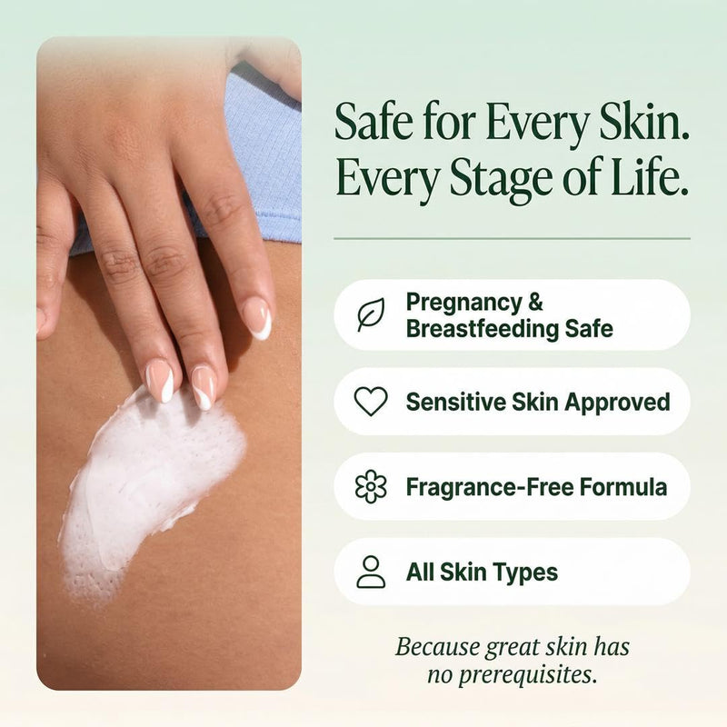 LUMA & LEAF Whipped Body Butter 5 oz, Natural Shea Butter Body Cream with Grapeseed Oil, Vitamin E & Prickly Pear, Deep Hydration for Dry Skin, Stretch Marks & Scars, Fragrance Free, Clean Skincare - BeesActive Australia