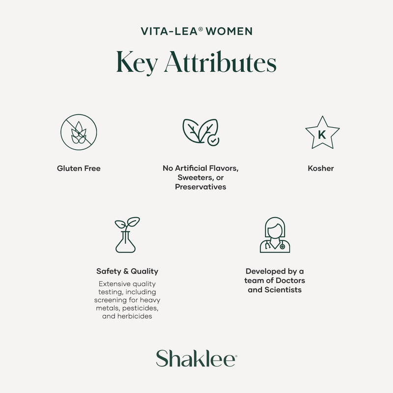 Shaklee - Vita-Lea® - 240 Tablets | High-potency multivitamin and multimineral formulated for women, Includes folic acid, iodine, iron, and essential vitamins Vita-Lea Women