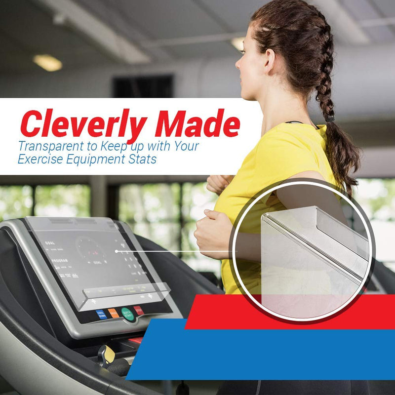 Treadmill Tablet Holder - Exercise Bike Reading Stand/Acrylic Book Holder for Ipad, Tablet, Magazines and Books (9 x 11 x 2.5) 9 x 11 x 2.5 Inches