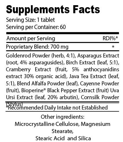 Organic Farms Vitamins 100% Natural Kidney Cleanse to Support Kidney Function, Dietary Supplement Pills for Kidney Flushing, Strengthens The Kidneys, 60 Tablets
