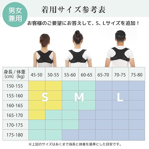 Parone Posture Supporter, Posture Belt, Hunchback Belt, Unisex, Back, Shoulders, Spine Muscles (M Size) - BeesActive Australia