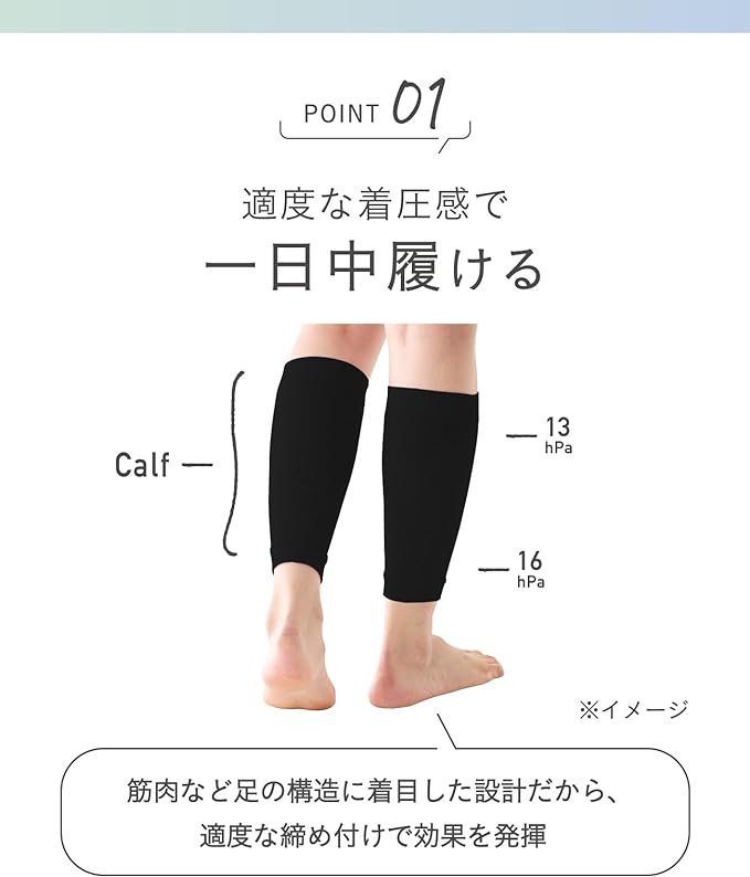 Okamoto 638-975 Women's Calf Boost Supporter, Sock Supplement, Only When You Want It - BeesActive Australia