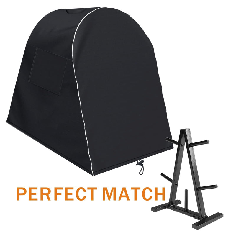Strength Training Plate Tree Cover, Barbell Weight Rack Cover, For Home Gym CAP Triangle Barbell Weight Rack, Strength Training Tree Weight Plate Rack (Cover Only) 40x20x29