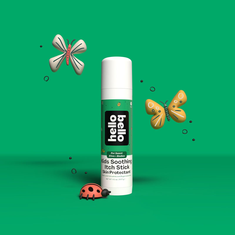 Hello Bello Kids Soothing Itch Stick, 0.5 oz, Skin Protectant with Calendula and Peppermint Oils, for Insect Bites and Rashes - BeesActive Australia