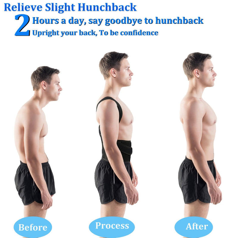 PAZAPO Posture Corrector for Men and Women - Back Brace Full Back Support Straightener for Hunchback - Upper and Lower Lumbar to Relieve,XX-Large(42-48 Inches) XX-Large(42-48 Inches)