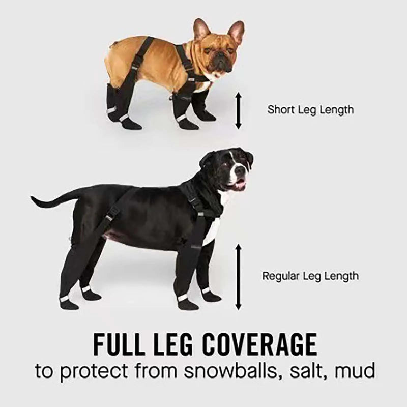 Dog Suspender Boots, Suspender Boots for Dogs, Anti-Slip Dog Boots for Large Dogs, Dog Paw Boot Leggings, Dog Boots with Suspenders, Adjustable Dogs Shoes Winter Snow Rain Hiking, Large - BeesActive Australia