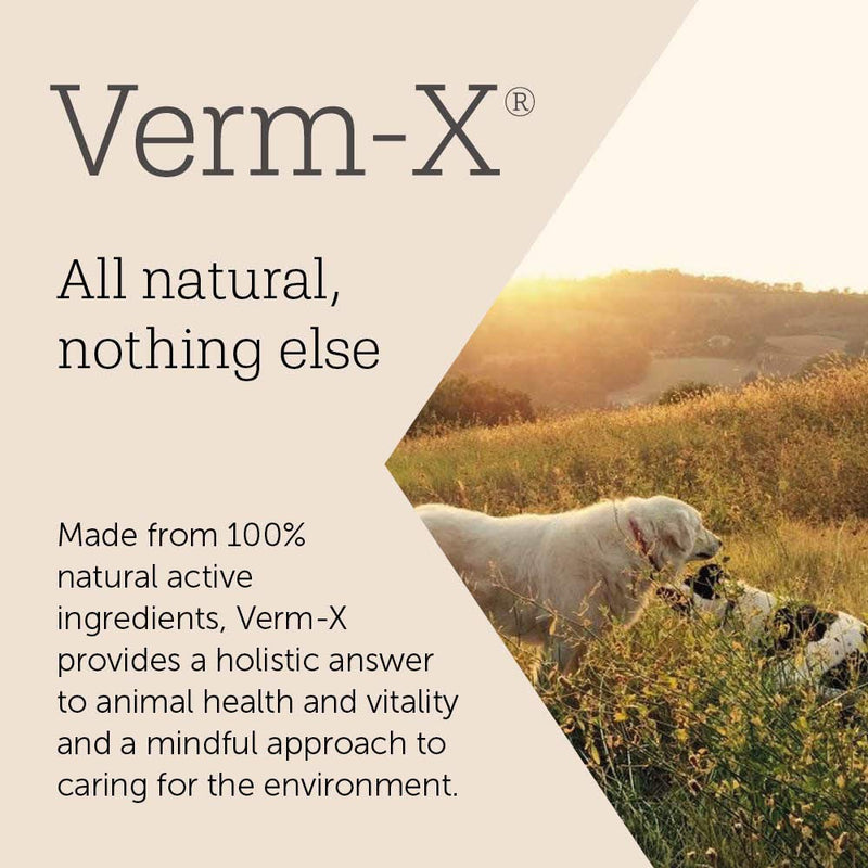 Verm-X All Natural Powder for Horses and Ponies. Supports Intestinal Hygiene. Vet Approved. UFAS Assured. Restores and Maintains Gut Vitality. Wormwood Free Recipe.