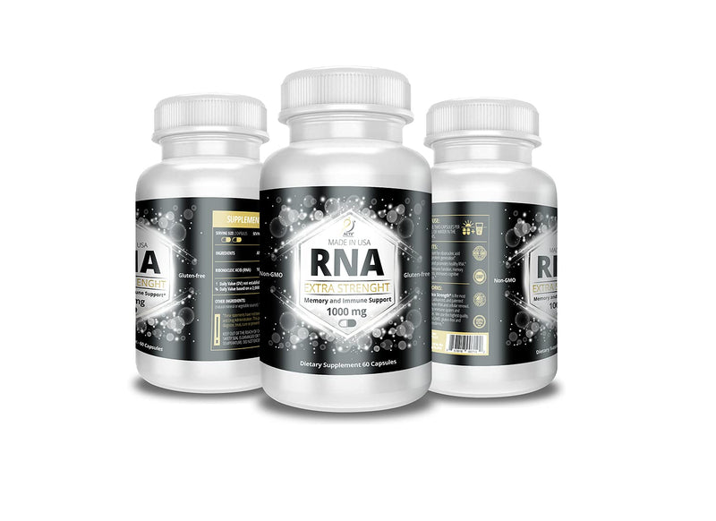 ACTIF RNA Extra Strength 1000 Mg, RNA Supplement with Memory and Immune Support, 60 Capsules