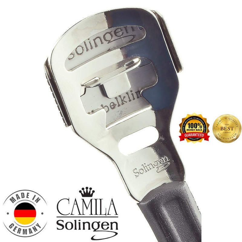 Corn Plane Foot Callus Remover, Hard Skin Heel Shaver Rasp Pedicure Cutter Kit for Feet and 10 Spare Blades, Pedicure Tools for Healthy Foot Care Made in Solingen Germany CS22-CS23 - BeesActive Australia