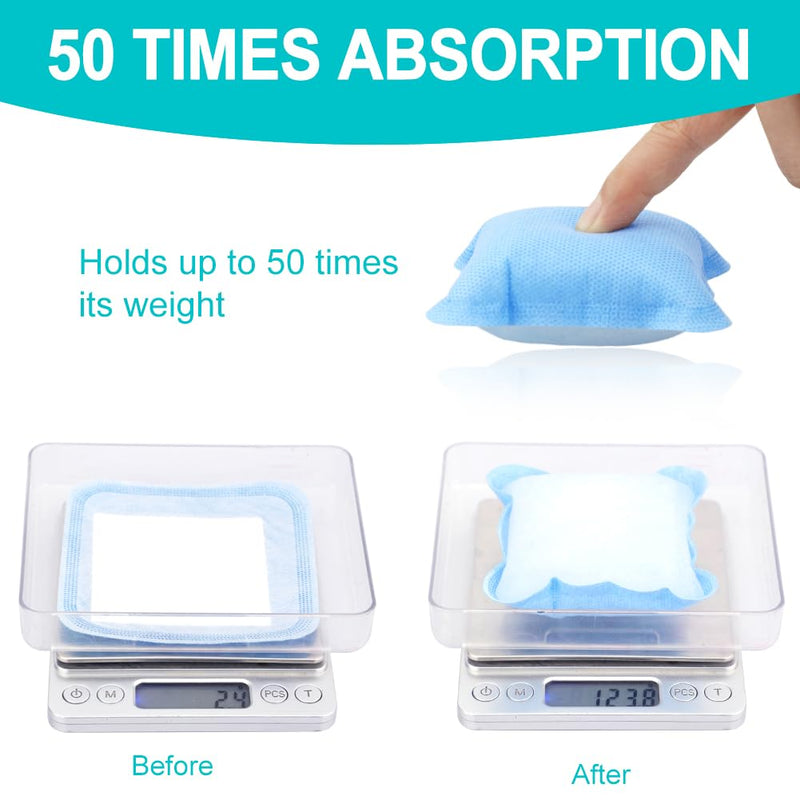 Super Absorbent Dressing Pad for Heavy Exuding Draining Wound Pressure Sore Foot Ulcers Venous Ulcer Leg Cut Skinned Fast Healing Wounds Care 4"x4" (Pack of 10) 4x4 Inch (Pack of 10)