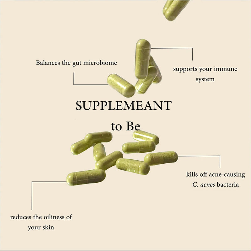 Dermala #FOBO SUPPLEMEANT to Be Acne Supplement | All Natural Daily Prebiotics Probiotics Vitamins Skin Mix with Zinc | Improve Clear Blemish-Free Radiant Skin Through Balancing Gut Health