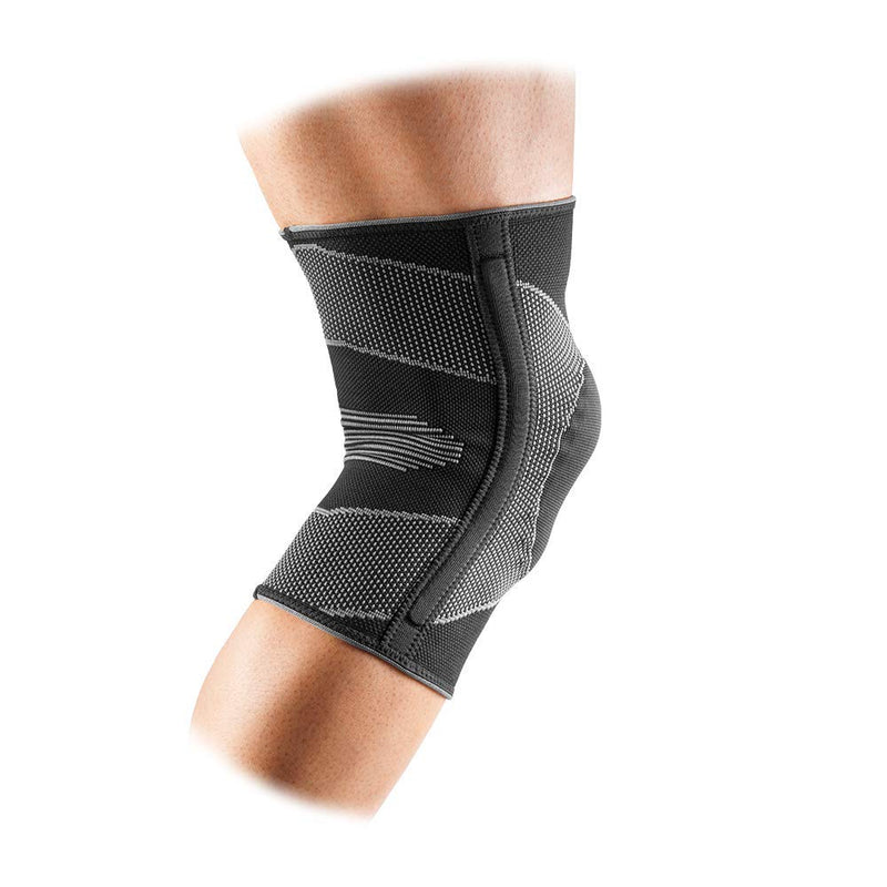 McDavid Elastic Compression Knee Sleeve with Gel Pad. 4-Way Elastic Brace with Strays. For Stability, Recovery, Injury, Walking, Running Pain. Left and Right Leg. Patella Support. X-Large