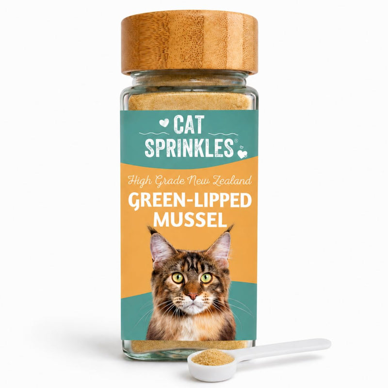 Pure Green-Lipped Mussel for Cats 100g – 100% Natural Joint, Hip, Heart & Kidney Support | Rich in Omega 3 & Glucosamine | Anti-Inflammatory Topper | Salmon Oil Upgrade for Senior Cats