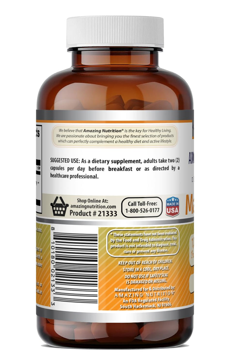 Amazing Formulas Mastic Gum 1000 Mg | Capsules Supplement | Non-GMO | Gluten-Free | Made in USA (1 Pack | 60 Count) Unflavored | 60 Count