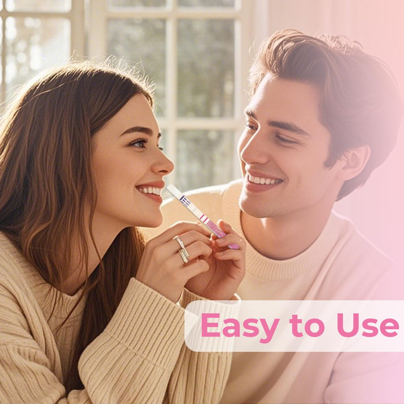 DAVID Ovulation Test Strips, 50 LH Ovulation Predictor Kit with 50 Urine Cups, Accurate Fast Result High Sensitivity Home Test Fertility Test for Women - BeesActive Australia