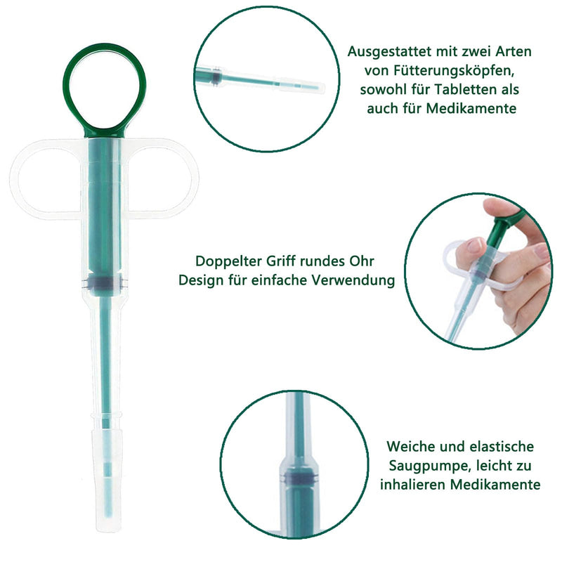 Tcnzdy 4 pieces tablet dispenser cat, food syringe cat, easy and safe administration of pet medication syringe, pet pusher syringe tablet dispenser for cats, small dogs - BeesActive Australia