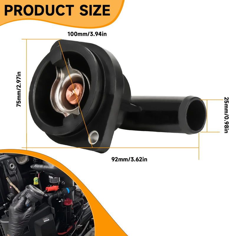Thermostat Housing Assembly Fit for Mercury Marine 135-300 HP 135-300 Verado Outboard Motors OEM Parts 892864T04 8M0174561 Sierra 18-3631 Boat Engine 892864T04 Mercury 135-300 HP - BeesActive Australia