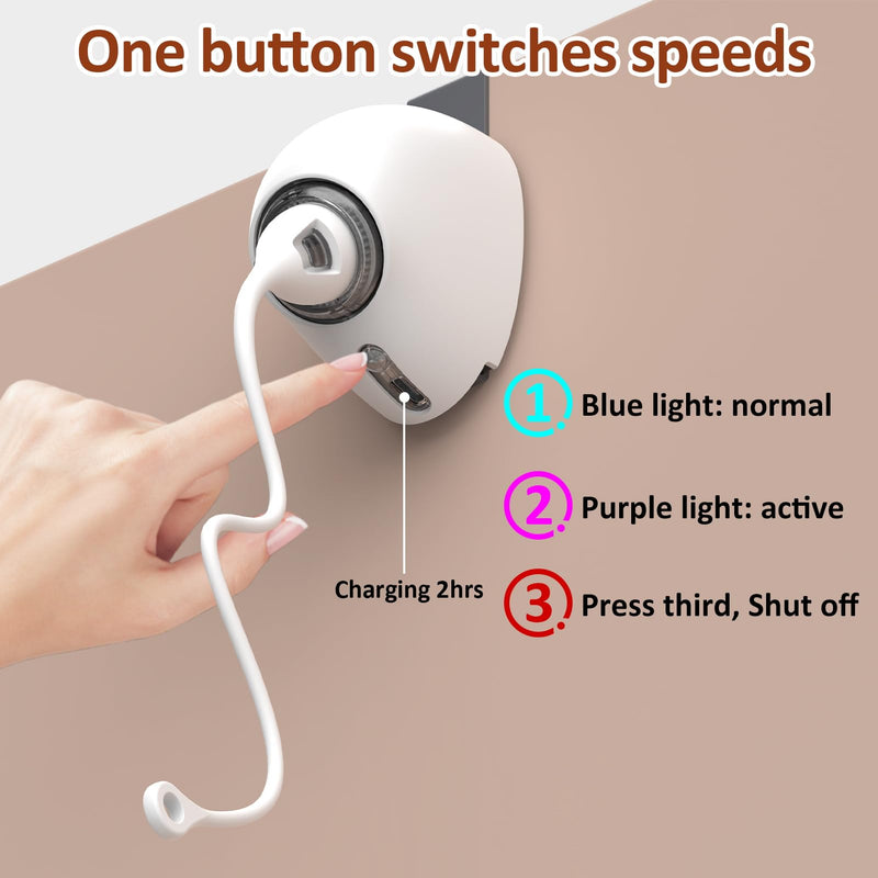 Interactive Toys for Indoor Cats Kitten Play Chase Exercise, Rechargeable Door Hanging Cat Teaser Self Play Feather Cat String Toys - BeesActive Australia