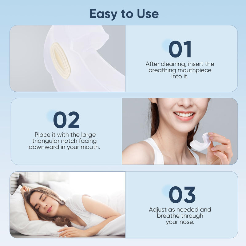 Anti-Snoring Device, Reusable Snore Stopper Anti Snoring Mouthpiece, Snoring Solution Mouthpiece Stop Snoring for Men and Women Green - BeesActive Australia