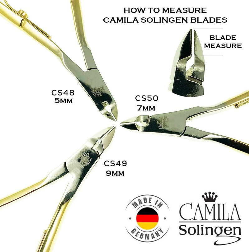 CS50 4" Professional Nail Cuticle Trimmer from Solingen, Germany. Best Stainless Steel, Anti-corrosive. Perfect Tool for Manicure and Pedicure. Premium Cuticle Cutter (7mm Blade) CS50