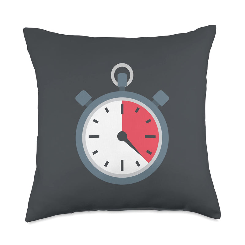 Stopwatch Costume Throw Pillow 18x18