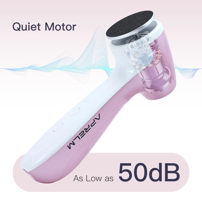 Rechargeable Electric Foot Callus Remover with 3-Sizes 120Pcs Sandpaper Discs, Professional 1000RPM 3-Speed Control Electric Foot File (E7 Pink) E7-pink - BeesActive Australia