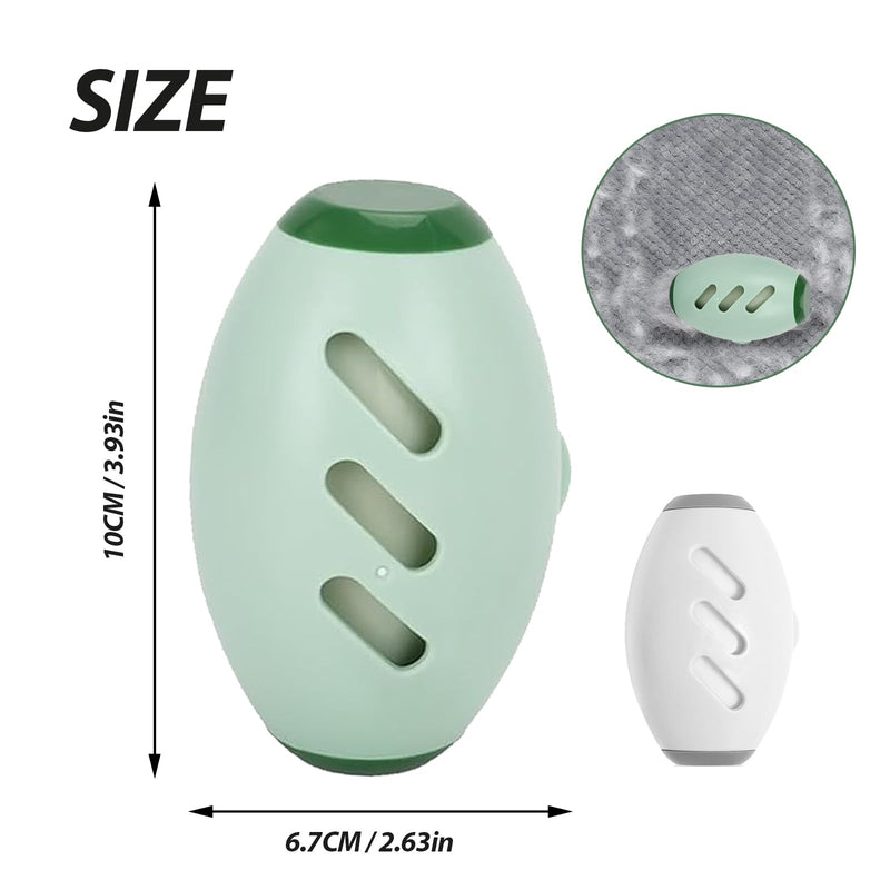 Pet Hair Remover Lint Roller Ball, Washable Sticky Gel Lint Roller Ball, Reusable Gel Lint Roller, Mini Travel Size Lint Roller for Travel, Sofas, Bedding Clothes, Pet Hair (Green) Green - BeesActive Australia
