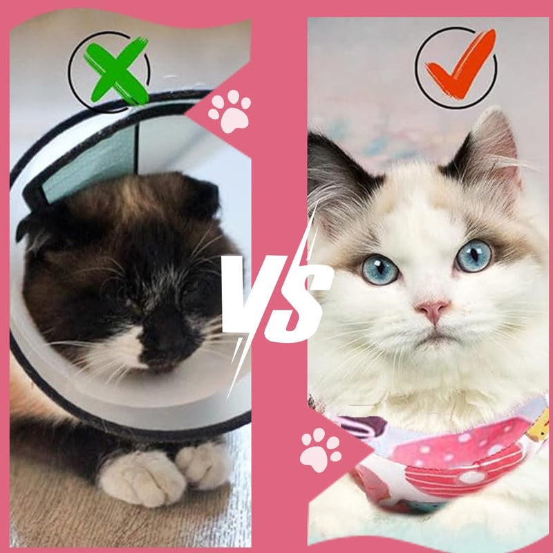 XURJUMI 1 piece cat bodysuit after surgery, professional recovery suit for cats with abdominal wounds or skin diseases, e-collar alternative for cats and dogs, after operations (L) - BeesActive Australia