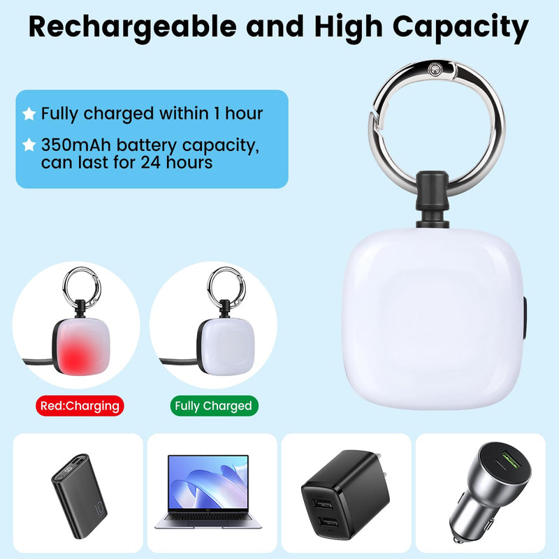 Dog Lights for Night Walking, 2 Pack Dog Light with 4 RGB Color Modes, Rechargeable Dog Collar Light Charm Clip On, Waterproof Safety Walking Light for Camping, Running, Cycling - BeesActive Australia