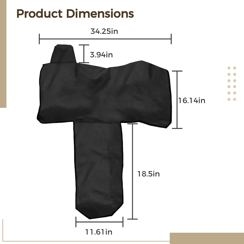Oxford Fabric Western Saddle Cover, Waterproof Protective Cover with 6 Elastic Straps, Sturdy Scratch-proof Case for Most Full-Size Western Saddles - BeesActive Australia
