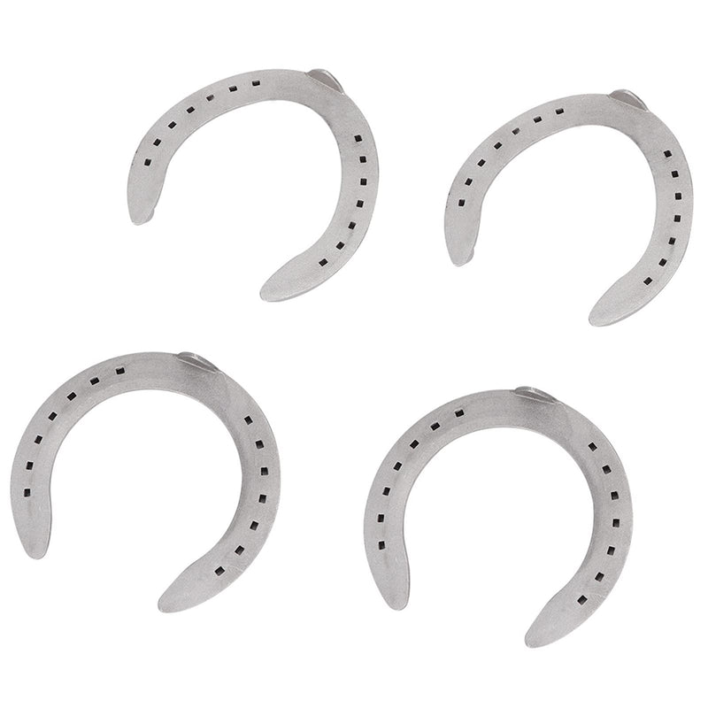 Fdit 4Pcs Aluminium Alloy Horseshoes Horse Riding Tool Equipment