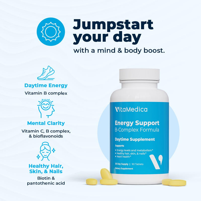 VitaMedica Day & Night Multivitamin Routine - 30-Day Supply | Energy & Mental Clarity, Bones & Joints, Beauty, Restful Sleep - Vitamins A, C, D, E, B-Complex, Magnesium, Biotin, Zinc