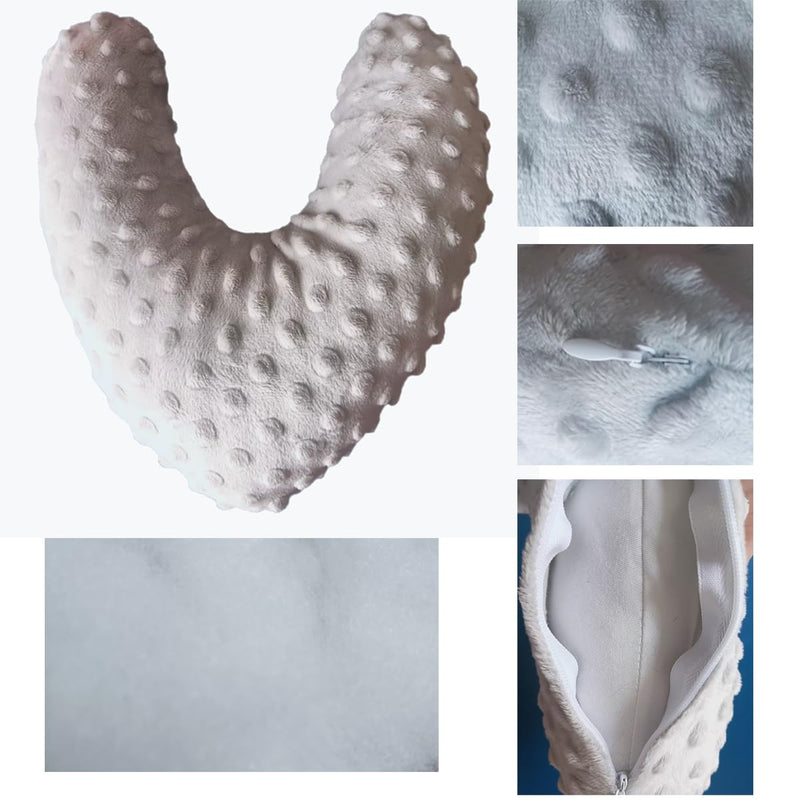 2Pcs Under Arm Support Pillow Mastectomy Pillow Postoperative Nursing Pit Pillow Used For Long-Term Bed Rest To Maintain Axillary Dryness Ventilation Breathability Post Mastectomy Must Haves(Grey) - BeesActive Australia