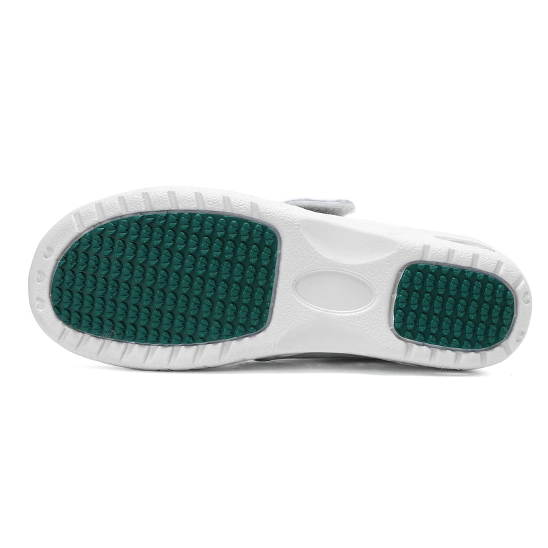 Women's Healthcare Nursing Shoes Lightweight Comfortable Nurse Shoe Footwear Restaurant Loafer Waterproof Work Shoes 8.5 White-209 - BeesActive Australia