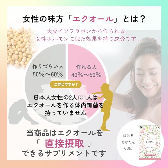 [Equol 10mg/1 tablet] 30 tablets, 30 days supply [Domestic production S-equol] Direct intake of fermented soy isoflavone equol Supervised by an obstetrician and gynecologist [Tokowaka Supplement Doctors RDA10] - BeesActive Australia