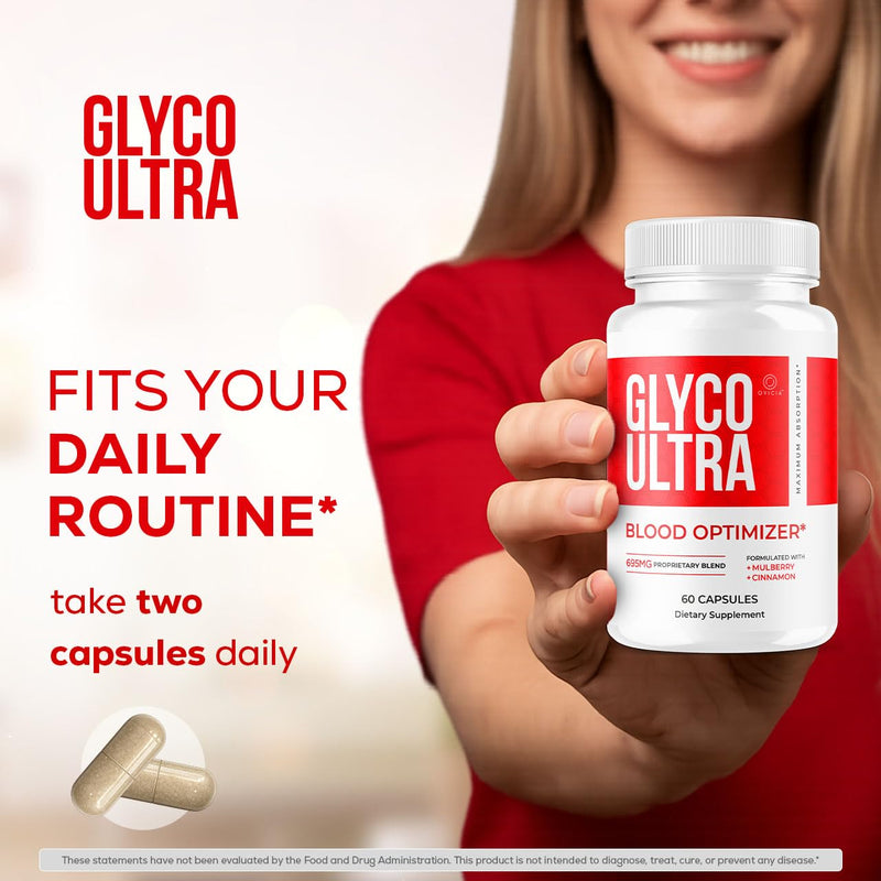 (3 Pack) Glyco Ultra - Glyco Ultra Optimizer Capsules, GlycoUltra Support Advanced Formula Premium Pills Maximum Strength All Natural Vitamins for Overall Health & Wellness, 180 Capsules for 3 Months