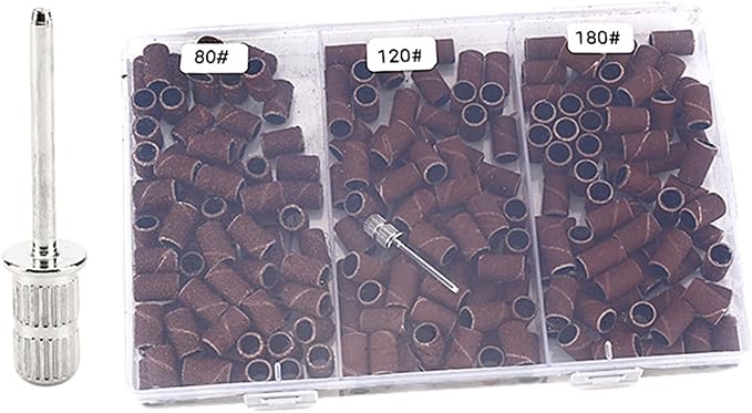 Professional Sanding Band Nail Manicure 80/120/180/240 Grit File Sand Piece Set Nail Drill Bit Manicure Tool Nail Drill Sanding Band Manicure Sanding Band Nail Polish Accessories - BeesActive Australia