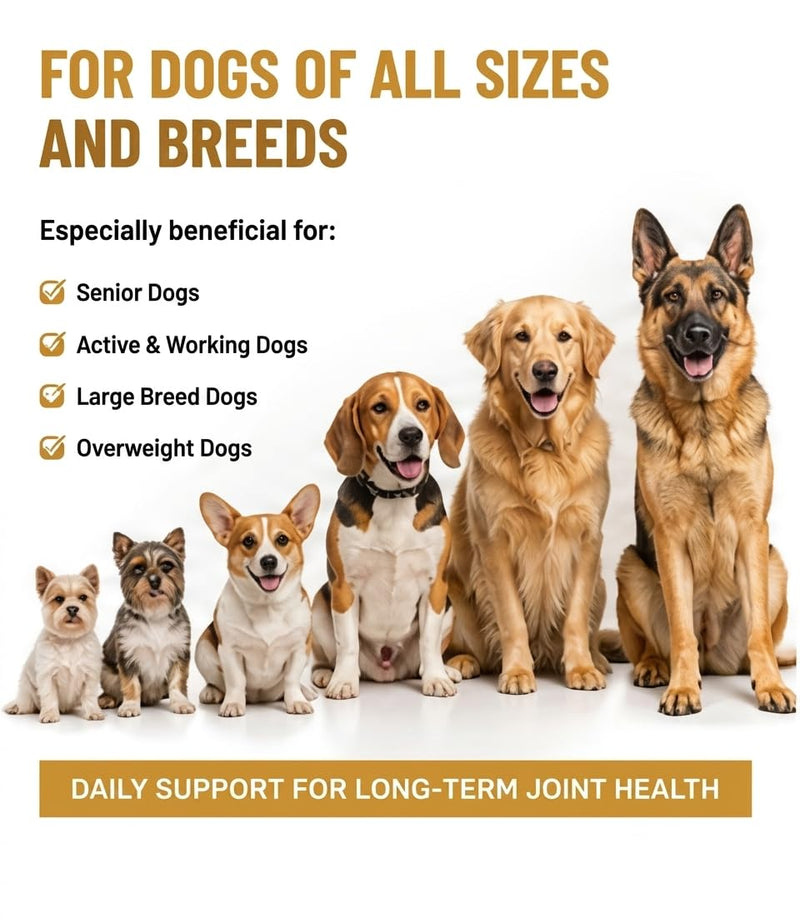 Joint Care Supplements for Dogs – Supports Healthy Joints,Mobility & Cartilage,Natural Ingredients,Vet-Approved Soft Chews for All Breeds & Ages-200Ct