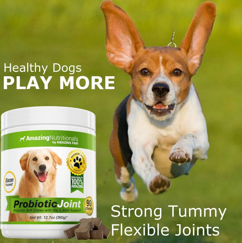 Dog Skin and Coat with Probiotics for Dogs Joint Digestive Bundle - Omega 3 for Dogs Itchy Skin Relief for Dry Skin, Hot Spots and Shedding, Eliminates Joint Pain, Gas and Diarrhea Elimination