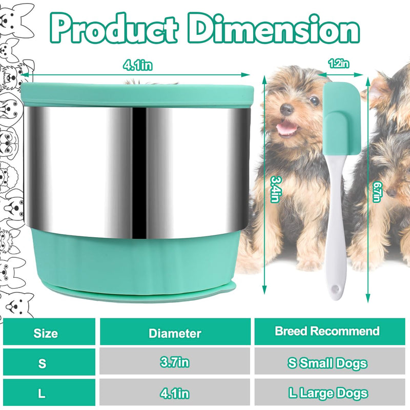 2 in 1 Slow Feeder Dog Bowls - Dog Slow Feeder Bowl with Lick Mat for Double Slowing Down Eating, Silicone Dog Treat Bowls with Non-Slip Suction Cup, Anxiety Relief Feeder Dog Bowls for Large Breed - BeesActive Australia