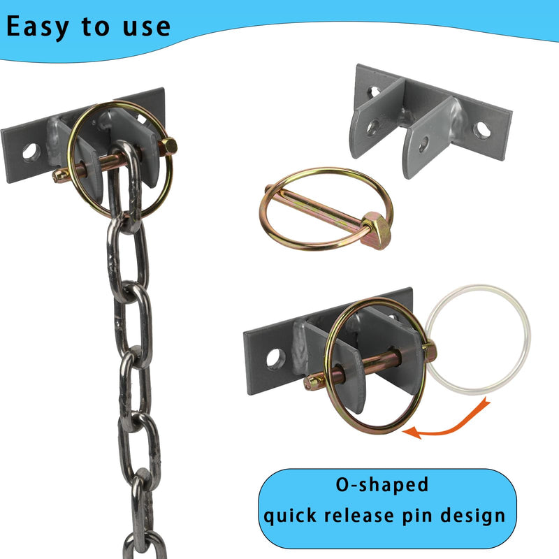 4 Pcs Water Bucket Hook with Pin Heavy Duty Wall Mounted Equestrian Bucket Hooks Hangers for Horse Stall Stable Barn - BeesActive Australia