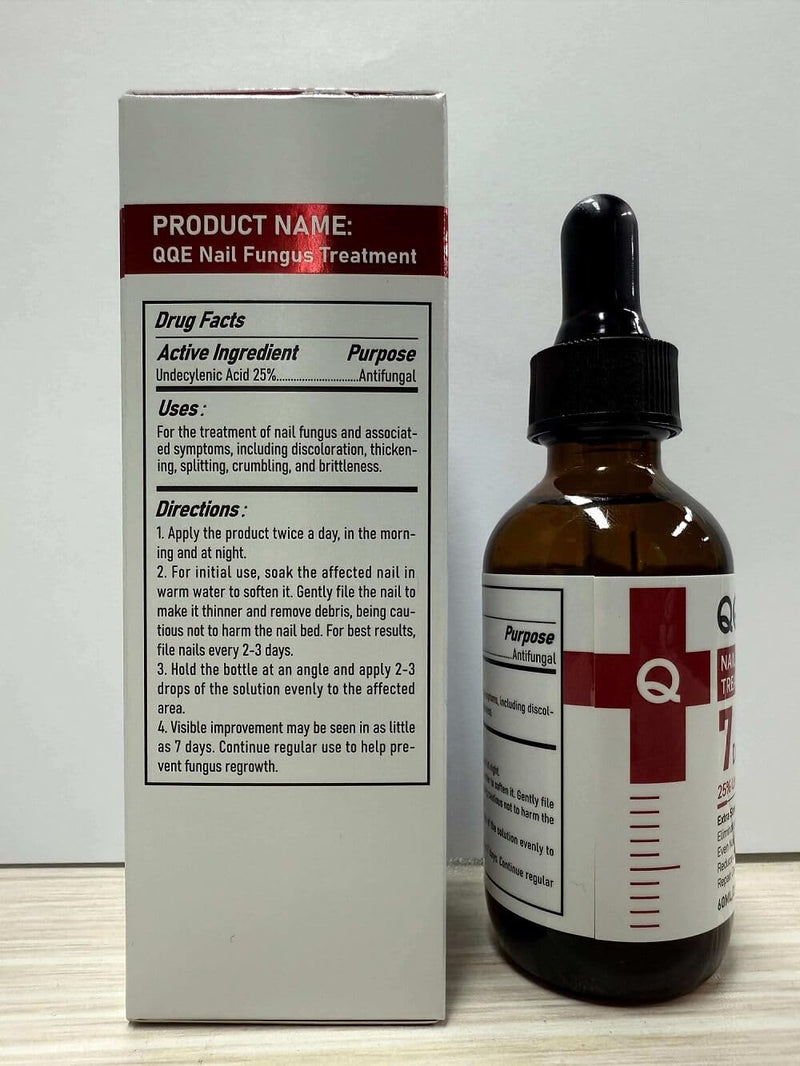 Nail Fungus Treatment Extra Strength - 25% Undecylenic Acid, Gentle Plant Formula for Fingernails, Treats Under & Around Nail, Treatment Discoloration, Repair Thick, Damaged Nails, 2.02Fl.oz 2.02 Fl Oz (Pack of 1)