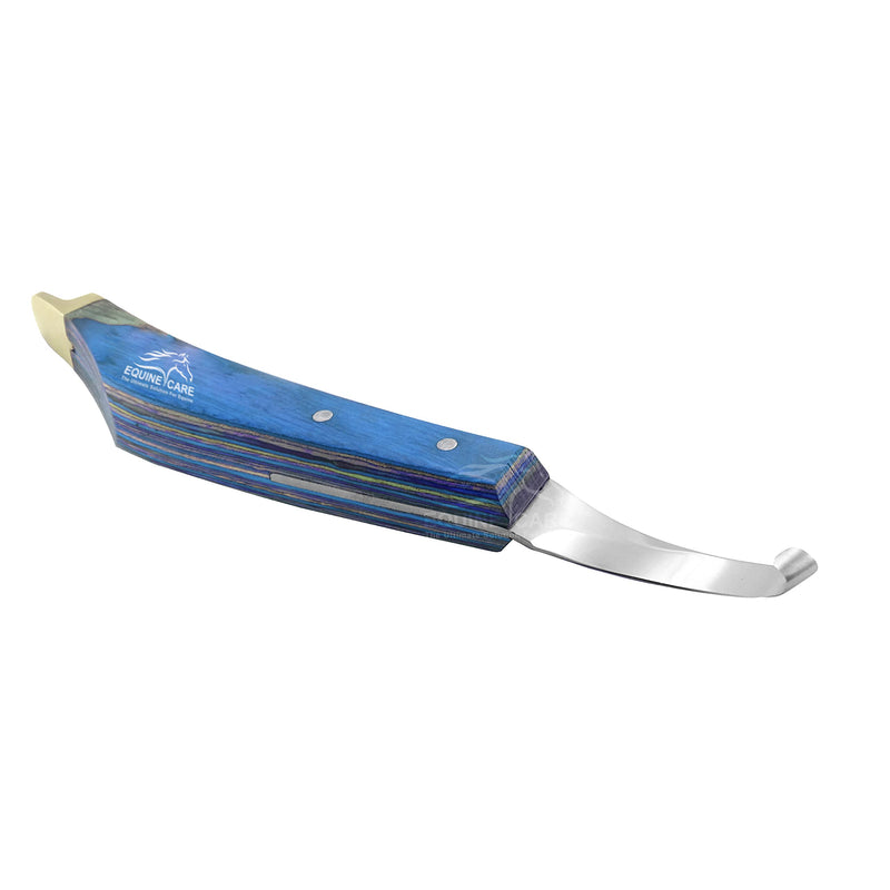 Left-Hand Precision Hoof Knife - J2 Stainless Blade, Brass Topper & Ergonomic Grip - Ultimate Farrier's Choice for Trim & Groom. - BeesActive Australia
