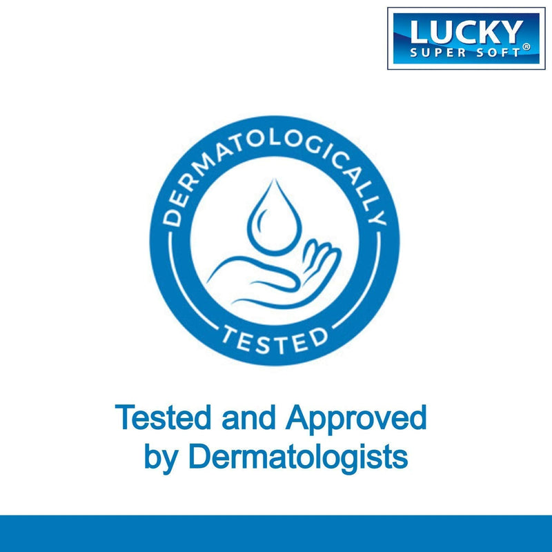 Lucky Super Soft Small Petroleum Jelly for Dry Skin, Skin Protectant Jelly Forms Water-Resistant Barrier Against Moisture to Protect Cuts, Scrapes and Burns,12-Jar Pack 6 Oz Each Unscented