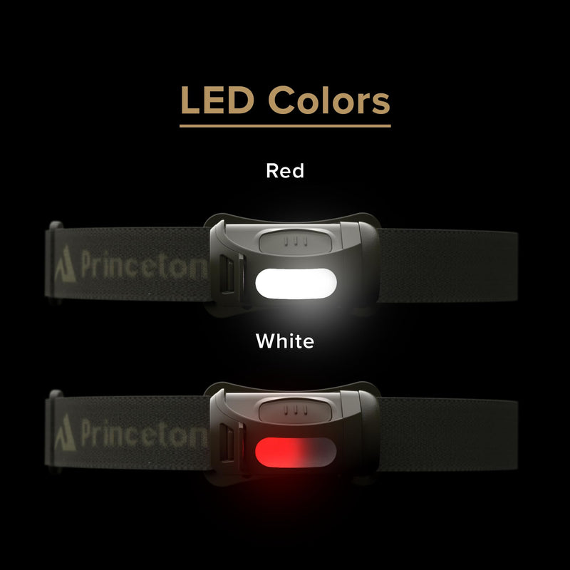 Princeton Tec Fred Headlamp 200 Lumens Dimmable Ultrabright White LED, IPX4 Water Resistance and 41 Hour Burn Time, Perfect for Hiking, Camping, Hunting, Fishing, and Safety Preparedness, Olive Drab